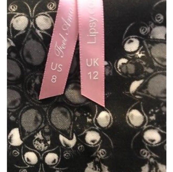 Lipsy Black & Whites Chandelier Jewel Print Dress - Picture 7 of 7